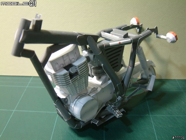 <YAMAHA紙模型Part-3>古典街車-SR400