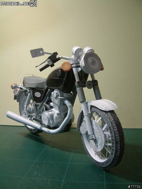 <YAMAHA紙模型Part-3>古典街車-SR400
