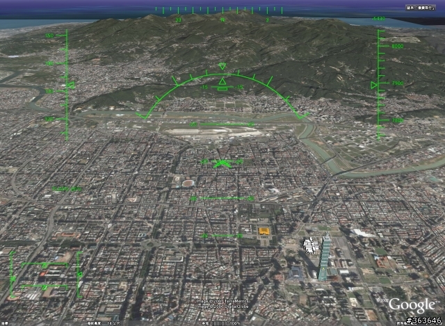 Google earth帶你模擬飛行