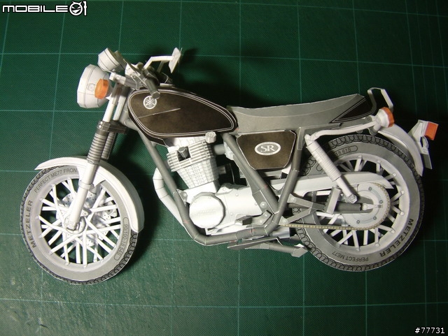 <YAMAHA紙模型Part-3>古典街車-SR400