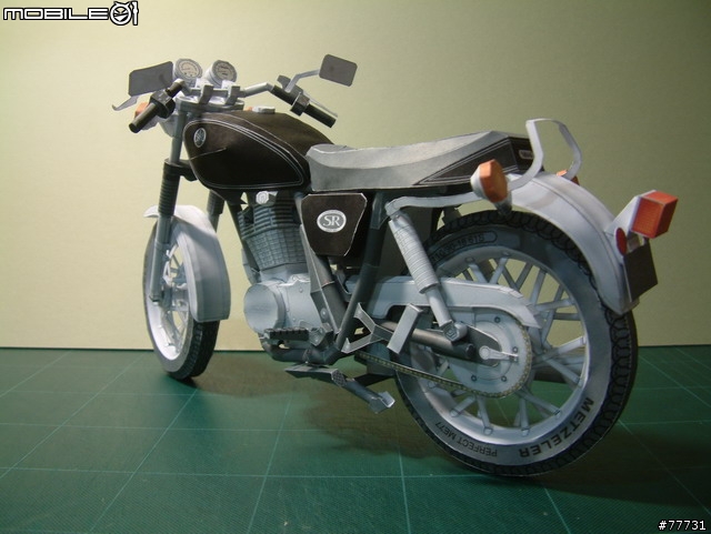<YAMAHA紙模型Part-3>古典街車-SR400