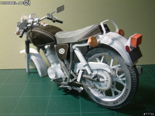 <YAMAHA紙模型Part-3>古典街車-SR400