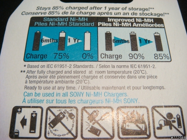 [分享]SONY CycleEnergy 鎳氫低自放充電池(2000mAh) 低放電電池