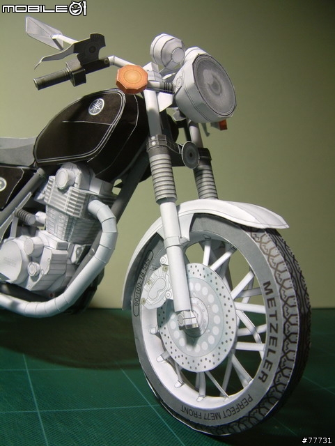 <YAMAHA紙模型Part-3>古典街車-SR400