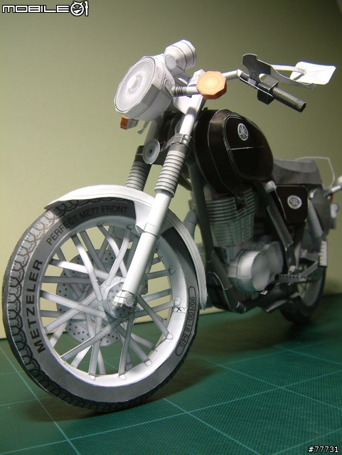 <YAMAHA紙模型Part-3>古典街車-SR400