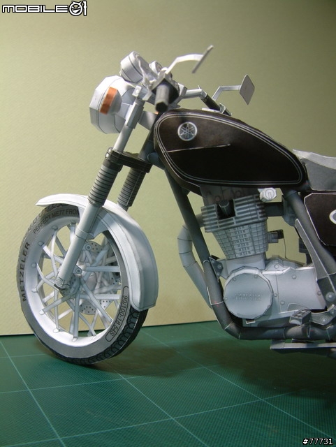<YAMAHA紙模型Part-3>古典街車-SR400