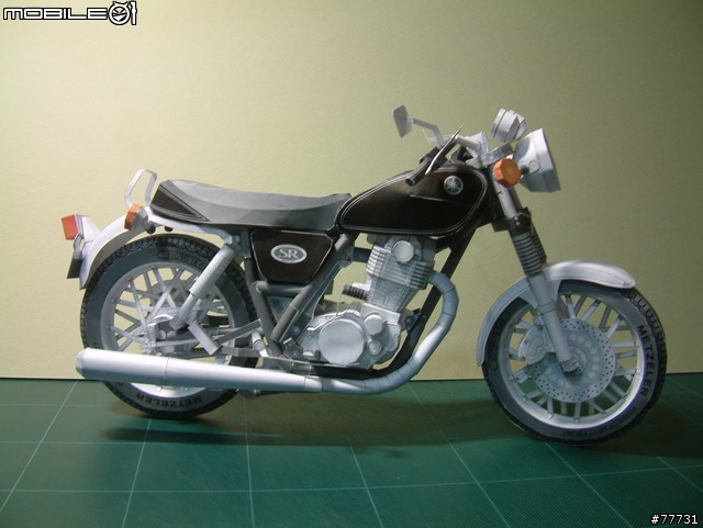 <YAMAHA紙模型Part-3>古典街車-SR400