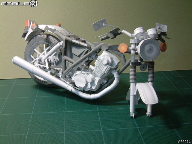 <YAMAHA紙模型Part-3>古典街車-SR400