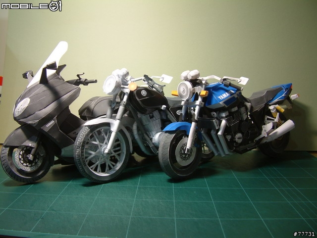 <YAMAHA紙模型Part-3>古典街車-SR400