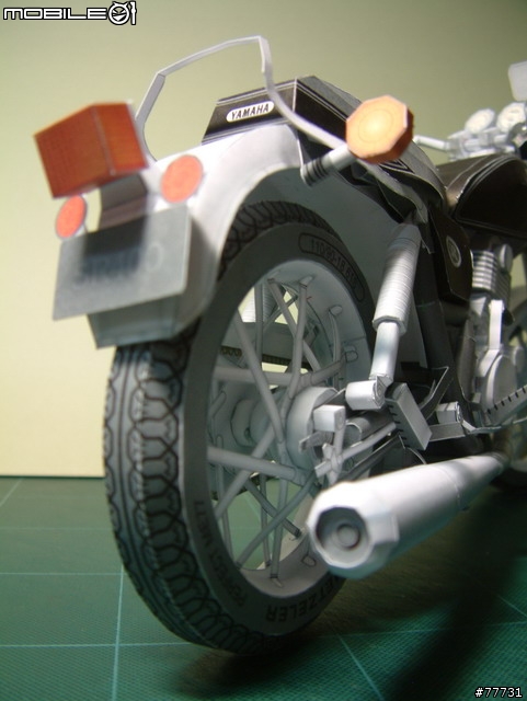 <YAMAHA紙模型Part-3>古典街車-SR400