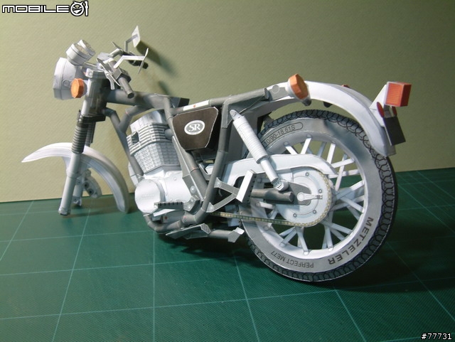 <YAMAHA紙模型Part-3>古典街車-SR400