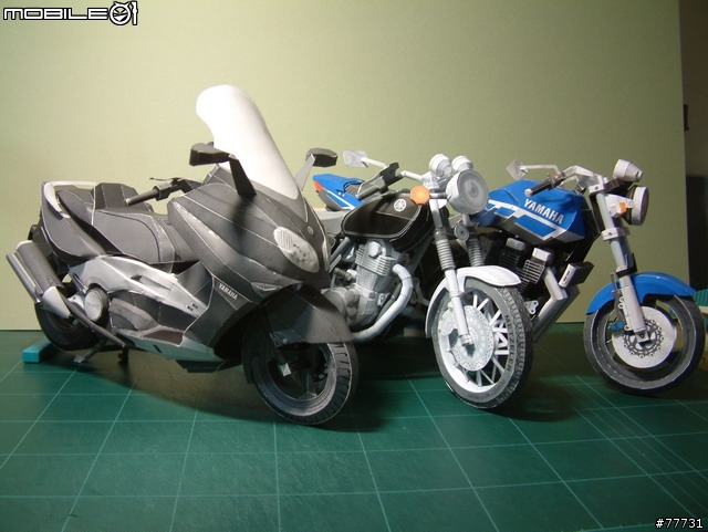 <YAMAHA紙模型Part-3>古典街車-SR400