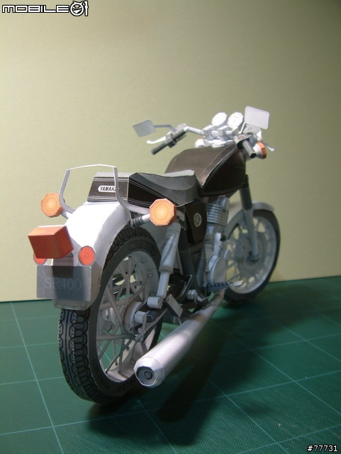 <YAMAHA紙模型Part-3>古典街車-SR400
