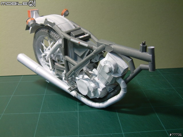 <YAMAHA紙模型Part-3>古典街車-SR400