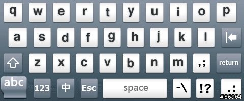 嘸蝦米輸入法 iphone介面「VGA」版 -071019更新美化