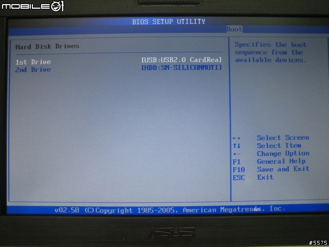 EeePC 4G 更換BIOS跑900mhz及安裝VISTA ULTIMATE簡易教學及小測