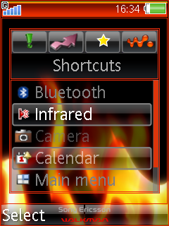 [K800 W850 S500] Walkman (Flames)