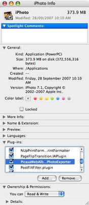 【分享】Picasa plugin for iPhoto 08'