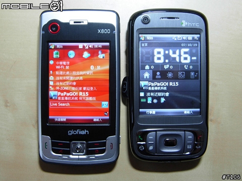 X800 vs TyTN II 快拍