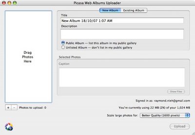 【分享】Picasa plugin for iPhoto 08'