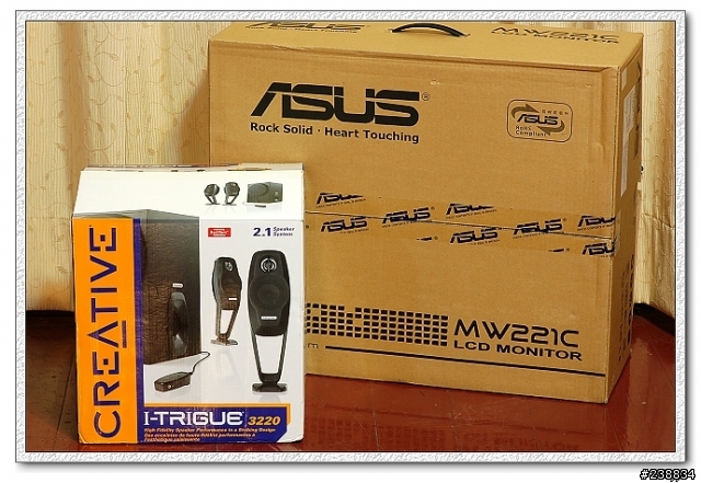 小人物開箱[ASUS MW221C] & [Creative I-Trigue 3220]