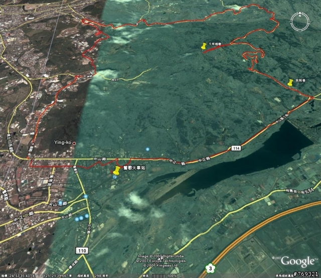 騎上了民和巷，衛星航跡及問題請教樹林車友