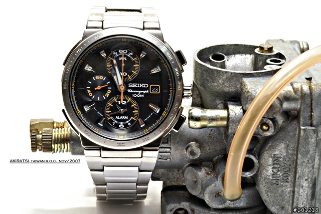 SEIKO 三環計時錶 矽膠錶帶 換裝