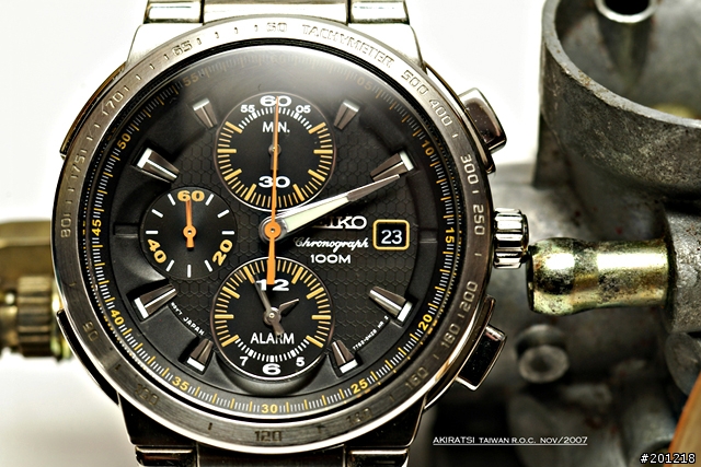 SEIKO 三環計時錶 矽膠錶帶 換裝