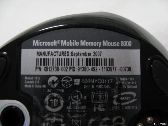 [開箱分享] 微軟 MicrosoftR 行動儲存滑鼠 8000 ~勸敗文