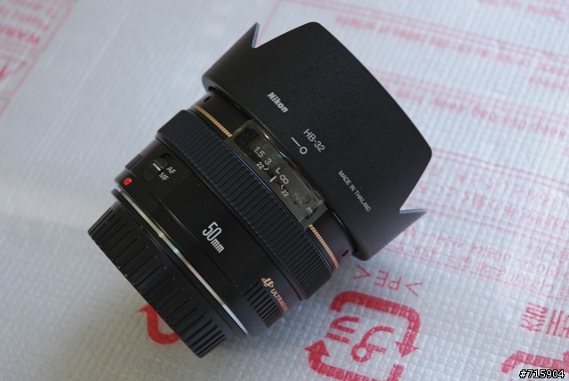 [小小分享]EF 50mm F1.4 無意間發現的遮光罩