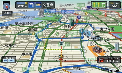 看看日本導航系統的畫面