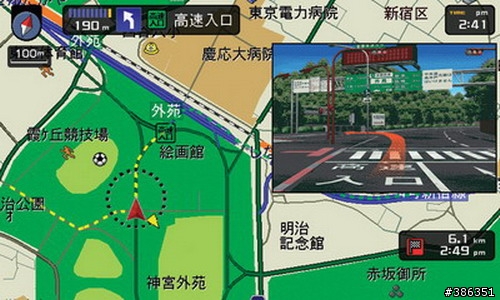 看看日本導航系統的畫面