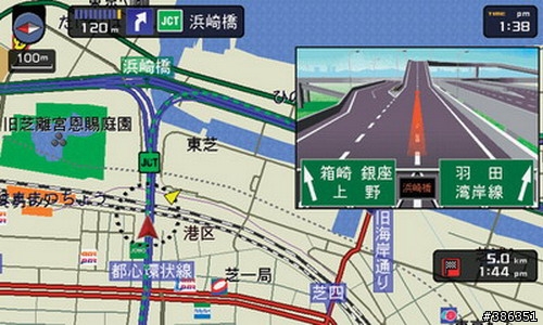看看日本導航系統的畫面