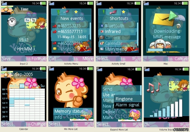 YoYo and CiCi 悠嘻猴大亂鬥主題240x320~ 祝大家聖誕快樂~