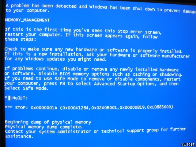 [求救]電腦出現藍色畫面，且無法安裝WINDOWS
