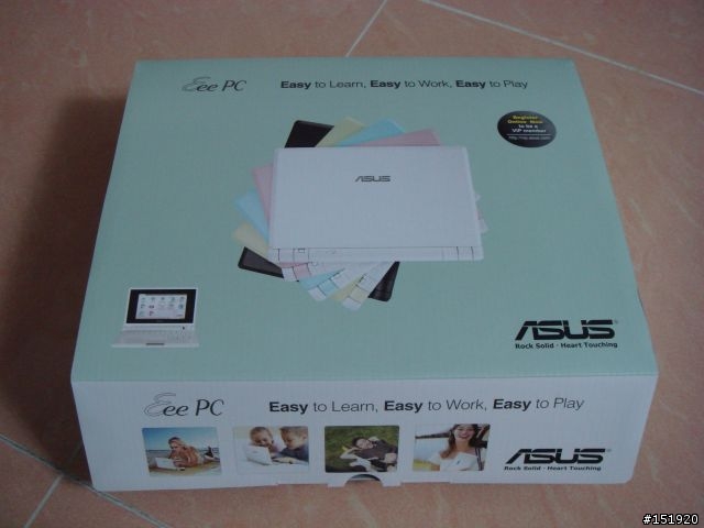 香港行貨Eee PC小白8G開箱<更新>已灌xp在8gb ssd 中
