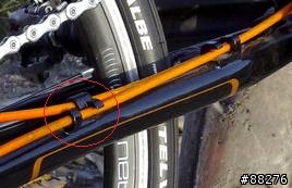 請問有改前雙盤的Dahon車友，你們額外的變速線是怎固定的呢?