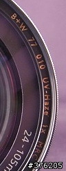 買到一個怪怪的B+W 77mm MRC UV鏡