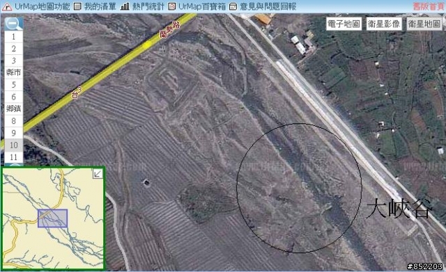台灣大峽谷河床已禁止車輛通行