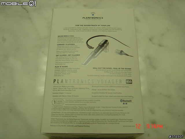 [終極]行動生活的轉捩點-Plantronics VOYAGER 855 藍牙立體聲 A2DP 耳機