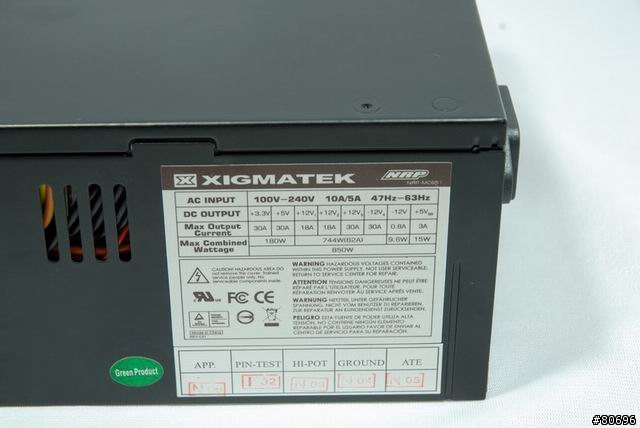 XIGMATEK NRP 850W模組化電源供應器簡介及測試