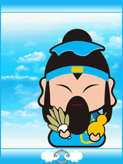 [k800/w850i/w900]全家好神公仔第二代-好運上上籤(全八尊動態桌布+螢保)240*320