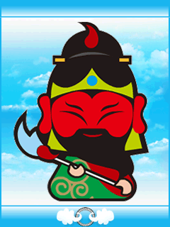 [k800/w850i/w900]全家好神公仔第二代-好運上上籤(全八尊動態桌布+螢保)240*320