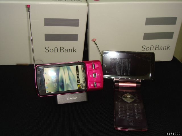 又來拉..920T VS 920SH VS 805SC softbank TV 電話 PINK LADY 系列..