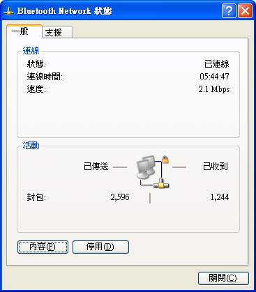 [K850]成功用藍牙透過ADSL連上internet