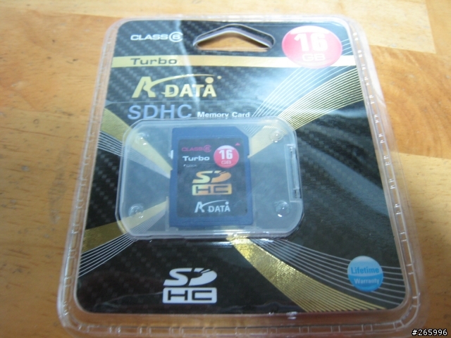 [外接硬碟新選擇]    威剛 A-DATA16G Turbo Series SDHC CLASS 6 大容量記憶卡