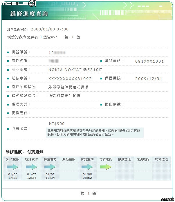 5310 XpressMusic 的 USB 防塵蓋斷了(新增照片)
