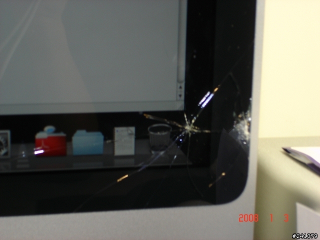 第一台iMac 24"出災情了