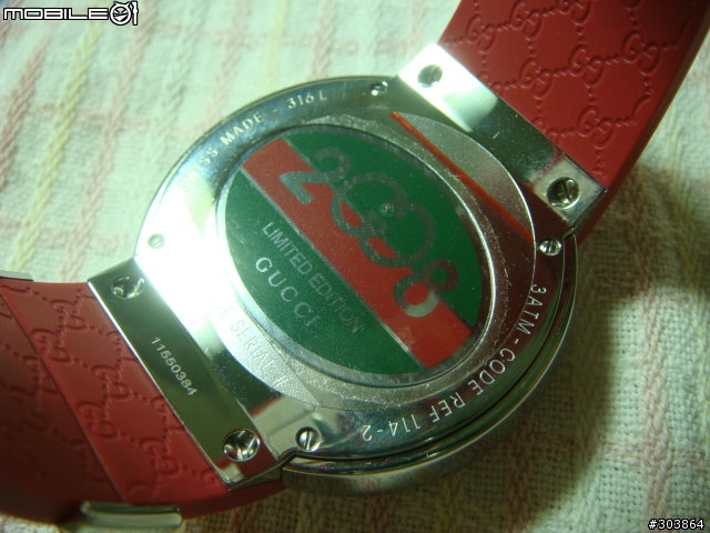 【分享】開箱分享－GUCCI 2008奧運限量錶