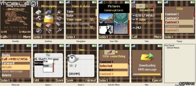 [K750i,W800i,k600i,k608,w700i] Burberry 佈景主題